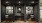 a room with a table and a tv and pictures on the wall
